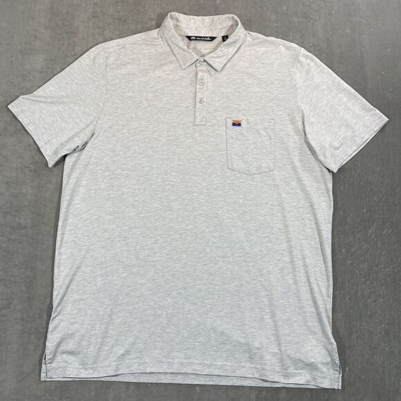 Travis Mathew Other - Travis Mathew Men’s Light Gray Short Sleeve Polo Arizona‎ State Shirt  XXL